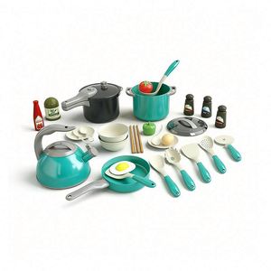 Kids Cooking Toy Kitchen Workshop Simulation Stove Sink Pantry <b>Shelf</b> Creative Role Imagination Educational Home Playtime - Product Image 1