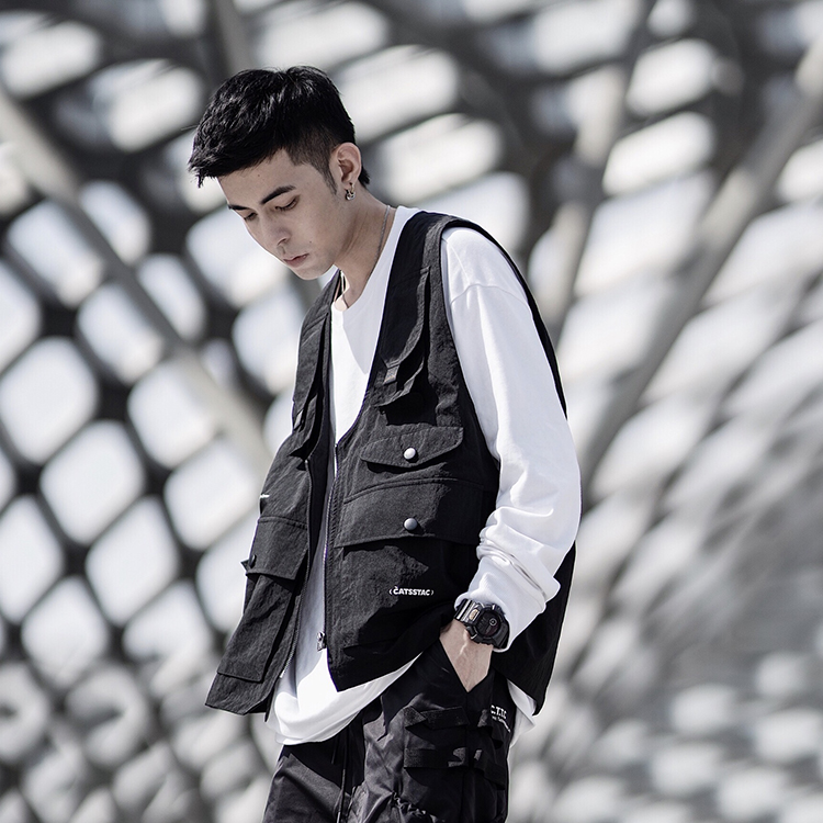 ジャケット・アウター AMAIL Block mode vest axial_block_womens_jacket_vest