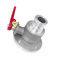 Vanne à boisseau sphérique à bride en aluminium moulé de 3 pouces avec joint en PTFE pour milieux huileux à température moyenne, commande manuelle, personnalisation OEM/ODM