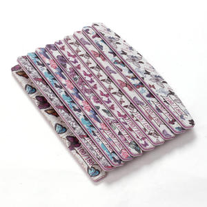 Lima de uñas de doble cara con estampado de mariposa, tipo media luna, gran venta, grano 100/180, ideal para salón, tienda o uso personal. - Product Image 2