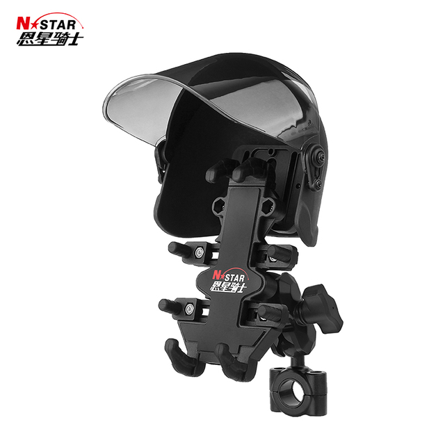 N-Star Waterproof Motorcycle Sunshade with Helmet Stand Take-out Mobile Phone Holder and Charger Compatible with Cell Phones