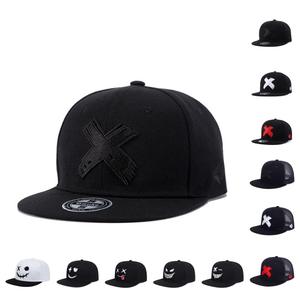 Yiwu Snapback <b>Cap</b> <b>Black</b> Flat Brim Breathable Polyester Fashion Hat For <b>Men</b> Women Punk Hip Hop Style Adult Sun Protection - Product Image 4