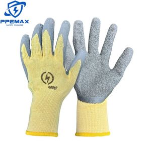 Electric Insulated Rubber <strong>Gloves</strong> Maintenance Anti Slip High Voltage Machinery 400V <strong>Gloves</strong> - Product Image 3