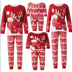 Traje <span class=keywords><strong>de</strong></span> Navidad <span class=keywords><strong>de</strong></span> otoño 2025, traje holgado <span class=keywords><strong>de</strong></span> algodón elegante para madre e hijo para nueva familia <span class=keywords><strong>de</strong></span> tres cuatro niñas, traje para padres e hijos - Product Image 4