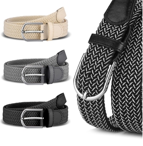 Tressé Stretch Casual Hommes <span class=keywords><strong>Ceinture</strong></span> Alliage Sans Poinçon Boucle Ardillon <span class=keywords><strong>Élastique</strong></span> Femmes Toile Tendance <span class=keywords><strong>Ceinture</strong></span> - Product Image 1