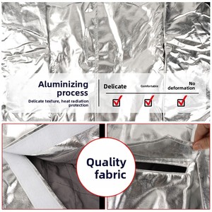 Combinaison de protection thermique pour pompiers, résistante aux hautes températures, en composite de feuille d'aluminium pour la lutte contre les incendies - Product Image 3