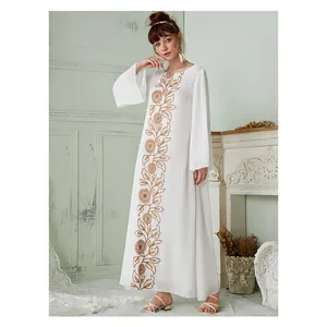 Sipo Ramadan Nieuwe Collectie Chiffon Abaya Musulmane Islamitische Abaya Bescheiden Mode Casual Jurken Ringan Bordir Gamis Baru