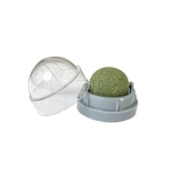 Balle multifonctionnelle rotative pour le nettoyage des dents molaires, à la menthe et à la catnip, jouet pour chat en forme d'avocat