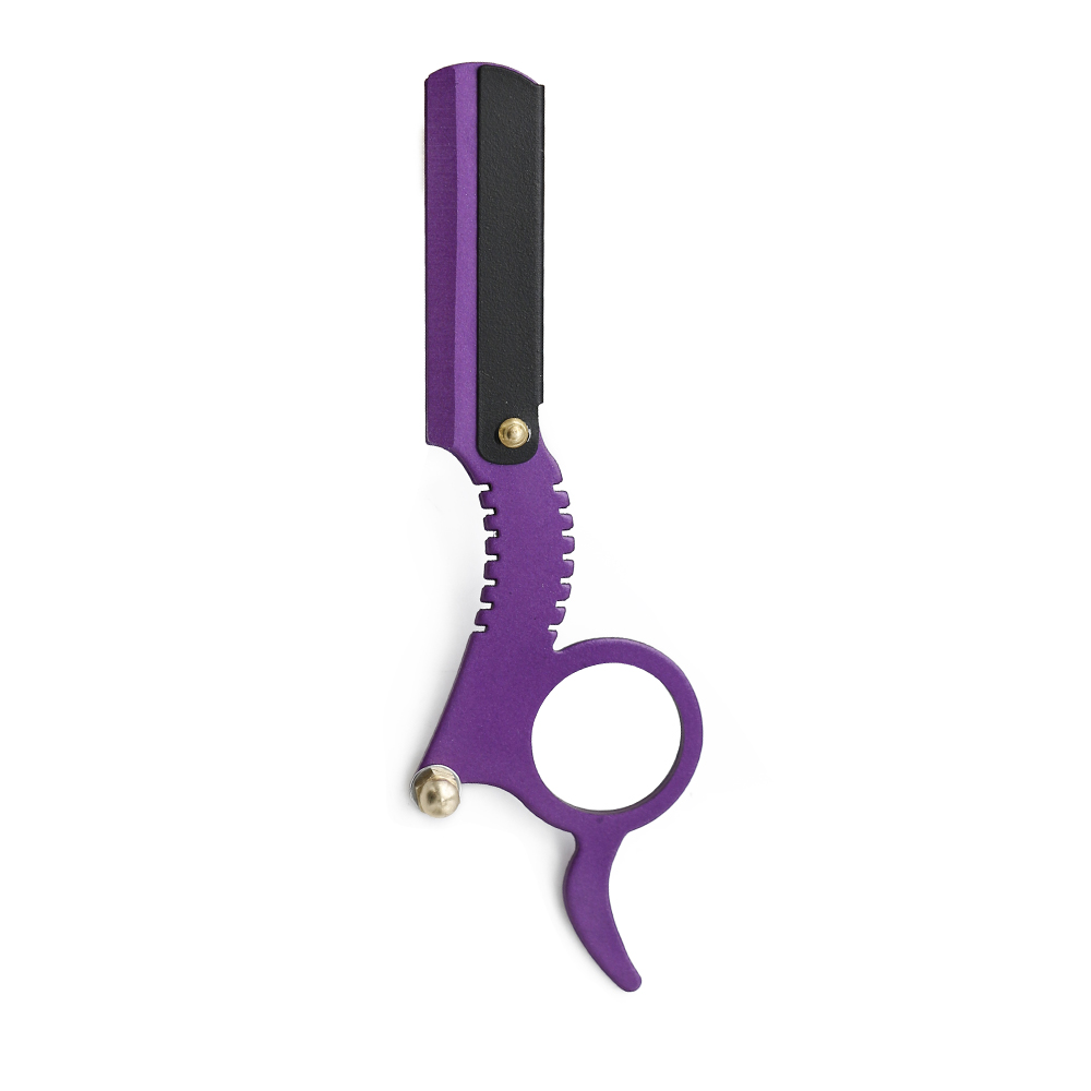 Purple  Stainless Steel Shaving Blade Knife Razor
