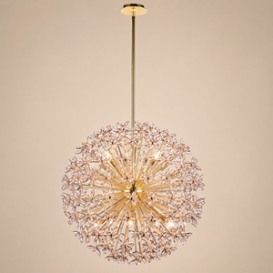 <span class=keywords><strong>Lustre</strong></span> de luxe <span class=keywords><strong>en</strong></span> cristal K9, design floral brillant, commande par interrupteur, éclairage blanc chaud incandescent, projet personnalisé E12 - Product Image 1