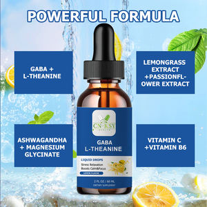 หยดแก๊บรา แอล-เธนีน สูตรเฉพาะสำหรับ OEM พร้อมวิตามินบี6 และแมกนีเซียม ช่วยลดความเครียด เสริมสร้างความชัดเจนทางจิตใจ - Product Image 2