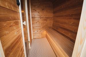 Sauna Eléctrica Exterior para Villa, de Madera Maciza de Abeto, Cuadrada, para 5 Personas, Vapor Húmedo, Uso Familiar, OEM/ODM - Product Image 4