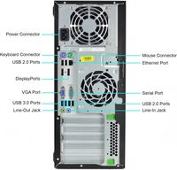Ordinateur de bureau Barebone Tower ProDesk 600 G1, 4ème génération, propre, sans rayures, grade A, testé, fonctionnel