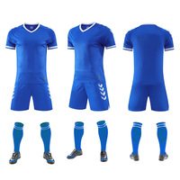 Seragam Sepak Bola Grosir untuk Rumah, Pakaian Olahraga Latihan, Set Lengkap Pakaian Sepak Bola, Camisas De Futbol