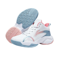 Baskets de basketball mi-montantes personnalisées, tige tricotée respirante, chaussures de sport avec support TPU et amorti EVA, vente en gros OEM