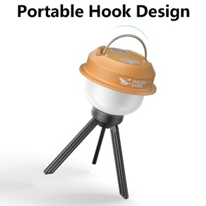 Lampe de camping LED Smiling Shark, trépied portable à 360 degrés, lampe de tente extérieure avec fonction de changement de couleur - Product Image 5