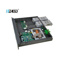 Amplificateur EDFA à fibre optique Hengchi HCEA-4*16 1550nm monomode/multimode pour CCTV, 4 ports, alimentation 48V CC, connecteurs SC/APC/UPC