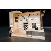 Diseño Profesional de Stand de Madera Personalizado |   Techo de celosía abierta para eventos de exposiciones en EE. UU. y Alemania
