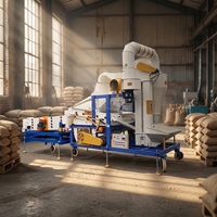 Nettoyeur mobile de graines de quinoa et de fonio pour le Pérou, machine agricole de séparation des grains pour nettoyer le quinoa, le fonio et les graines de caroube