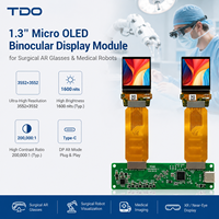 وحدة عرض TDO 3552x3552 4K بشاشة OLED ميكروية مقاس 1.3 بوصة مع لوحة تشغيل من نوع C للنظارات الجراحية والواقع المعزز والروبوتات الجراحية والواقع الافتراضي