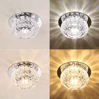 Spots LED encastrés, luminaires de couloir en cristal, plafonniers, éclairage de couloir pour la décoration intérieure, salon