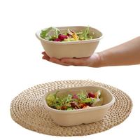 Caja de Almuerzo Desechable Biodegradable de Materiales Reciclados para Comida Rápida, Comida para Llevar, Fitness, Pulpa de Papel, Bento, Sushi, Fideos, Azúcar