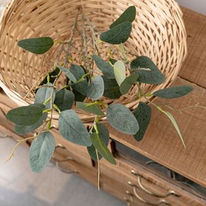 Planta Artificial de Eucalipto CallaFloral, Verde, de Poliéster, para Decoración de Interiores, Manualidades, Bodas - Product Image 2