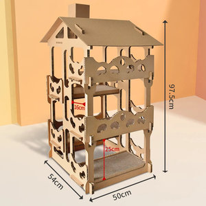 Tiragraffi e Casetta per Gatti DEKU Multilivello con Catnip - Product Image 5