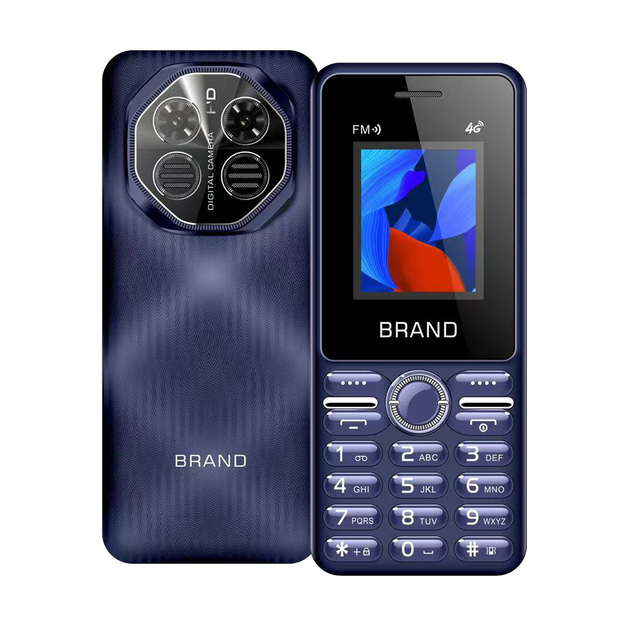 OEM & ODM 4G Dual Sim Card Feature Phone with Customized Simple Buttons Best Basic Mobile Phone with Low Price in 2024