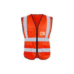 Chaleco de Seguridad de Alta Visibilidad Personalizado para la Construcción, con Múltiples Bolsillos, Ropa de Trabajo de Seguridad Reflectante y Colorida - Product Image 1