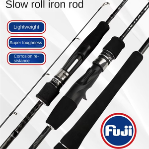 <span class=keywords><strong>Caña</strong></span> de Pescar FUJI Offshore de Carbono para Spinning, <span class=keywords><strong>Media</strong></span> y Ligera, Mango de EVA, Acción Lenta, para Señuelos y Carpas en Lago, 1.83m 60-160g, Venta al por Mayor - Product Image 2