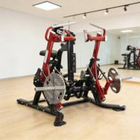 Machine à ramer à charge libre réglable pour salle de sport commerciale, pour entraînement de force assis des bras et des lombaires