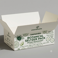 Boîtes d'emballage en carton ondulé robustes pour boissons, jus, sodas et eau, pour la vente au détail et l'épicerie