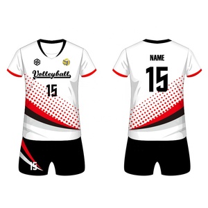 Полная сублимационная печать унисекс волейбольная майка и шорты быстросохнущая тренировочная волейбольная форма Одежда - Product Image 5