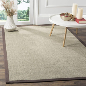 Tappeto in Sisal Naturale all'Ingrosso, Tappeto in Juta con Bordo in Cotone, Antiscivolo, a Pelo Riccio, Spesso, Moderno, per <span class=keywords><strong>Soggiorno</strong></span>, Adatto agli Animali Domestici - Product Image 5