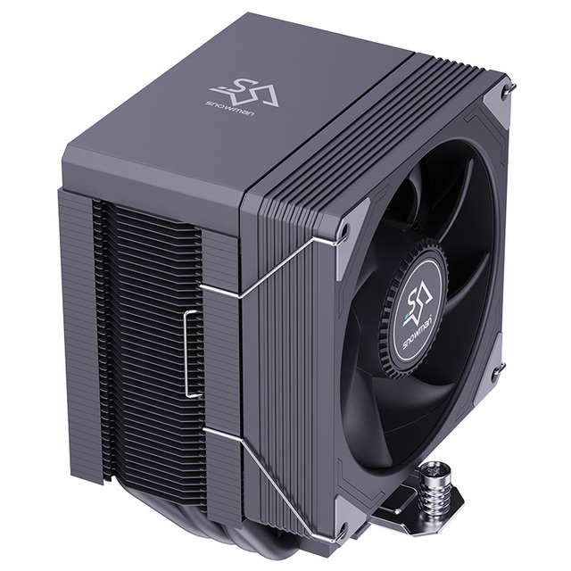 SNOWMAN Desktop PC Air Cooler 4 Heat Pipe PWM Fluid Bearing Copper & Aluminum CPU Heatsink for LGA 1851 1700 1366 115x AM5 AM4