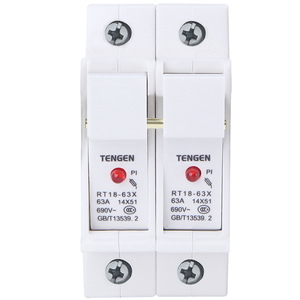 Tengen RT18-63X 2P 63A ฐานฟิวส์14x51มมตัวยึดฟิวส์ฝาทรงกระบอก - Product Image 3