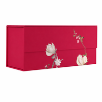 Boîte à double couche personnalisée avec couvercle rabattable, revêtement UV, logo estampé à chaud et tiroir intégré pour bijoux, cosmétiques, parfums, cadeaux