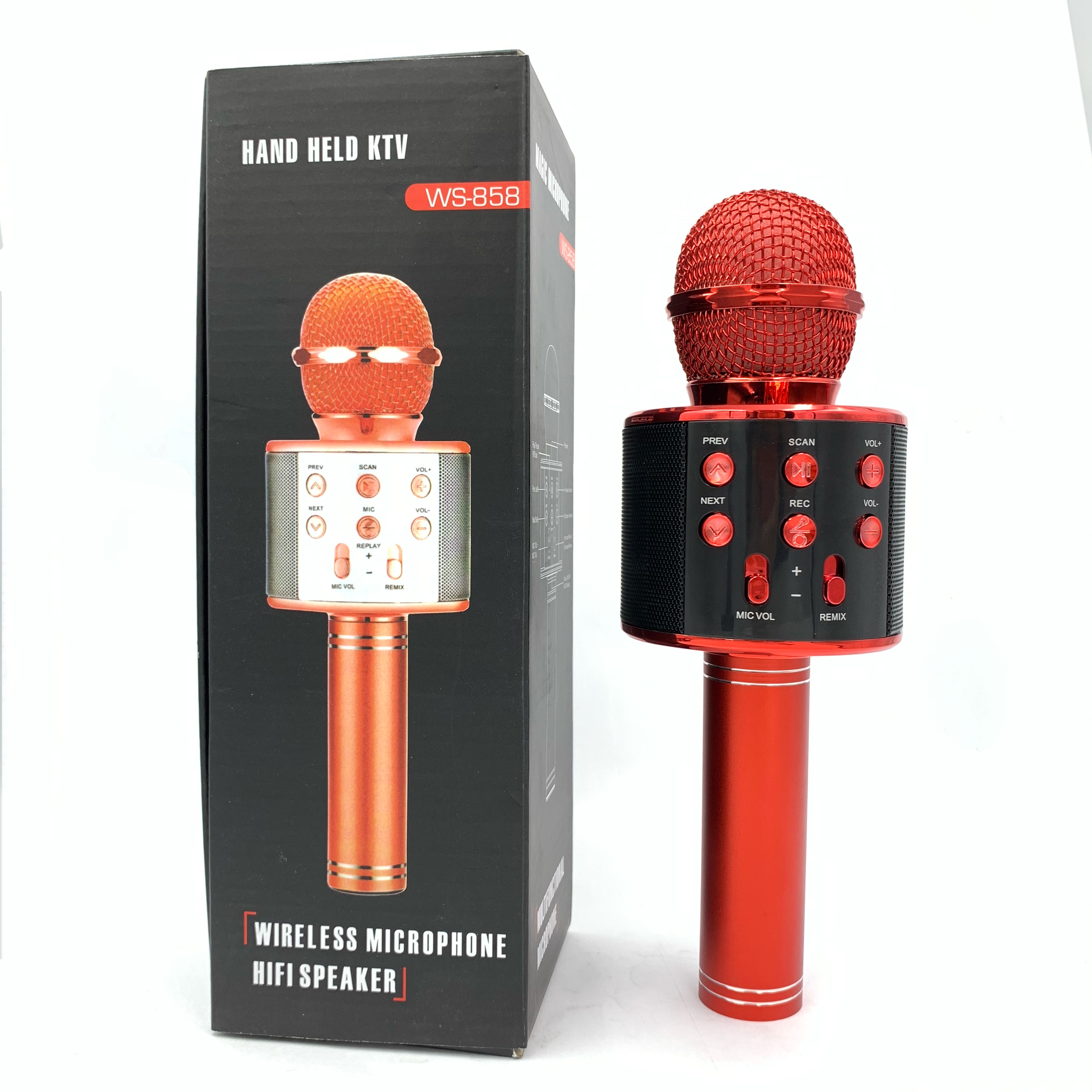 Беспроводной микрофон для караоке, портативный микрофон для караоке, колонка для домашней вечеринки, дня рождения, микрофон для всех смартфонов
