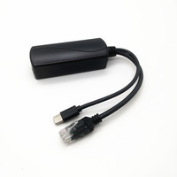 Divisor PoE Gigabit 5V 2.4A Tipo-C IEEE 802.3af/at para Switch, Cámara IP/AP, Adaptador 10/100/1000Mbps con 8 Puertos