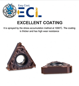 Inserto de Torneado de Rosca Triangular con Recubrimiento de Nitruro de Titanio ECL 12ER ISO para Máquina Herramienta - Product Image 4