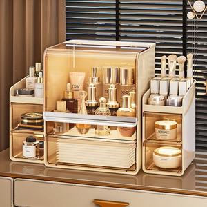 กล่องเก็บเครื่องสำอางแบบใส PET สามชั้น ป้องกันฝุ่น เป็นมิตรกับสิ่งแวดล้อม ผิวเงา ทันสมัย ประหยัดพื้นที่ - Product Image 1