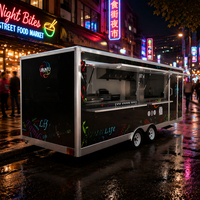 Nouveau type de camion de restauration rapide mobile avec construction en acier inoxydable pour le café, les burgers, les frites, la crème glacée et la restauration BBQ