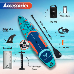 Planche de surf <span class=keywords><strong>gonflable</strong></span> SUP de 10'6''x35''x6'' pour sports nautiques, avec logo personnalisé en gros - Product Image 1