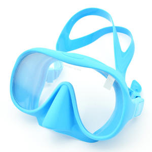 Masque de plongée en fibre de verre anti-buée KEEP DIVING, plongée en apnée, trois en un, pliable, portable, grand champ de vision, faible volume, trempé - Product Image 6