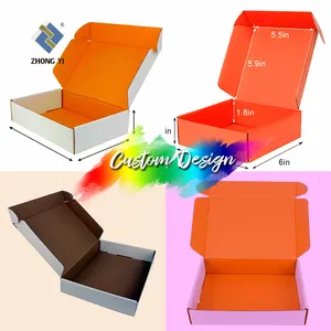 Custom T-shirt Paper Packaging Cardboard Boxes Brown Apparel Corrugated Mailing Box Packaging