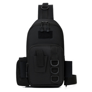 Masawei Tactical Crossbody <b>Chest</b> Bag Gray Camouflage Large Capacity Outdoor Hiking Fishing <b>Storage</b> Backpack Men's Shoulder Bag - Product Image 5