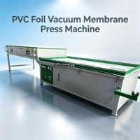 Machine de pressage sous vide à membrane PVC pour lamination thermique de portes en bois, MDF, WPC, 1300*2500mm, prix abordable, à vendre