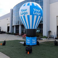 Ballon publicitaire gonflable en tissu Oxford avec logos personnalisés pour événements professionnels et campagnes promotionnelles