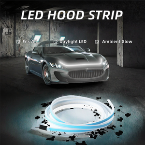 Bande LED flexible universelle pour capot de voiture 12V, état neuf, feux de jour décoratifs, bande lumineuse d'ambiance automobile, garantie 1 an - Product Image 2